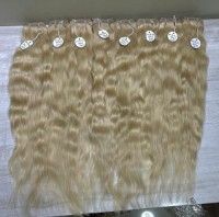 Raw blonde hair