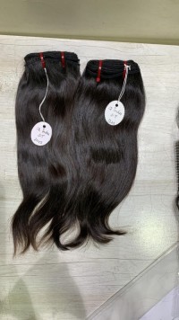 raw straight hair