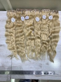 Raw blonde hair