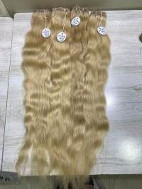 Raw blonde hair