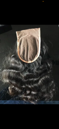 Human hair closure