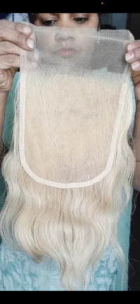 Human hair closure