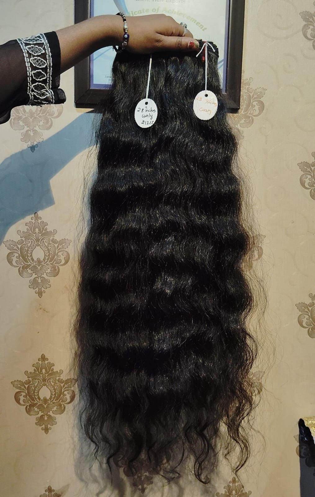 coarse curly